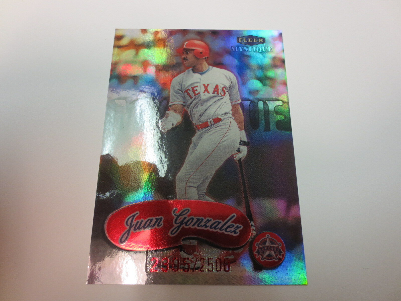 1999 Fleer Mystique Juan Gonzalez Card #160 Serial #2305
