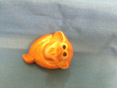 Snake. Statuette. Vintage Porcelain Figurine. The USSR