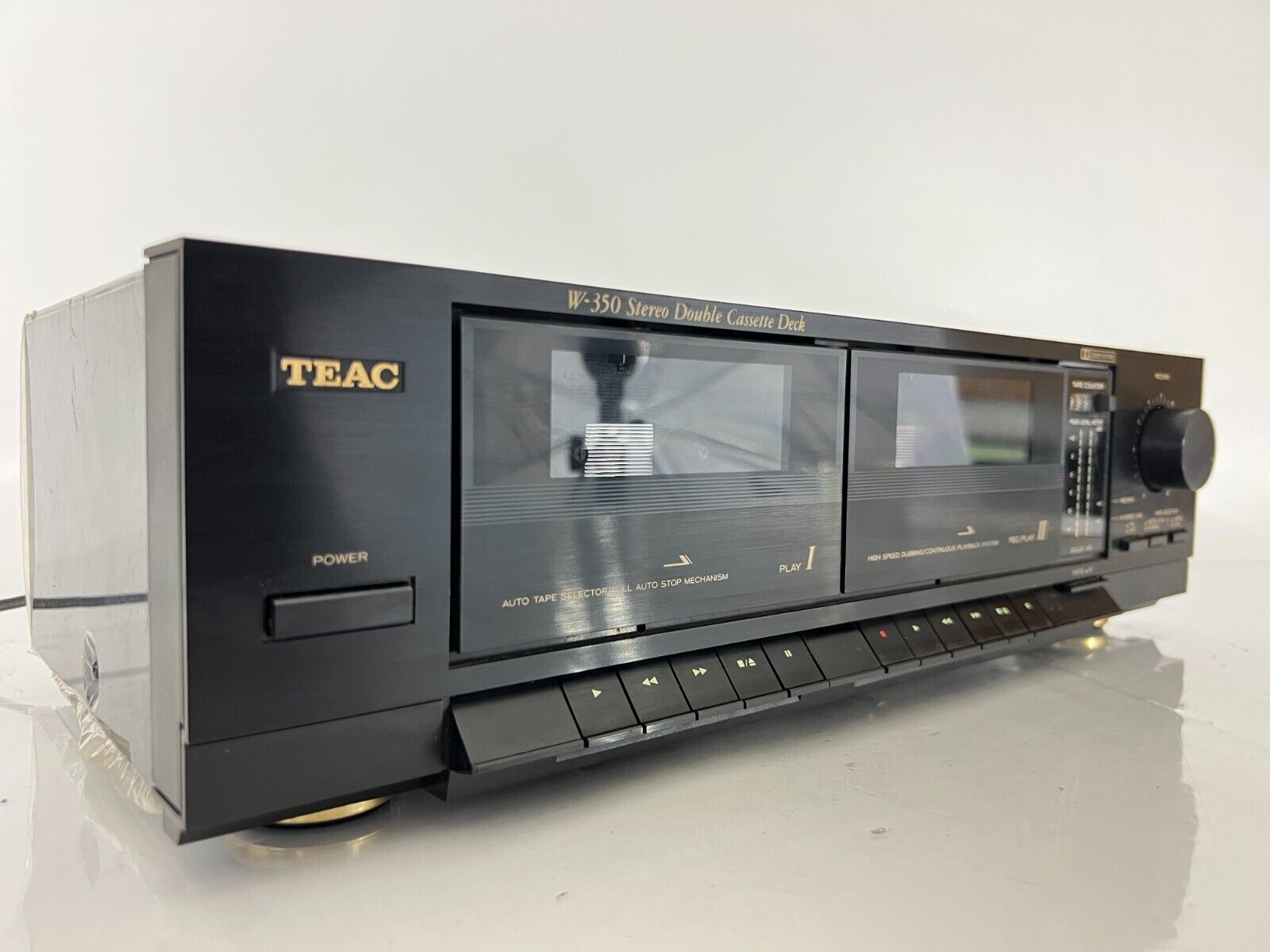 TEAC W-350 Stereo Double Cassette Deck/Player Vintage 1980's TEAC W-350 Stereo Double Cassette Deck/Player Vintage 1980's