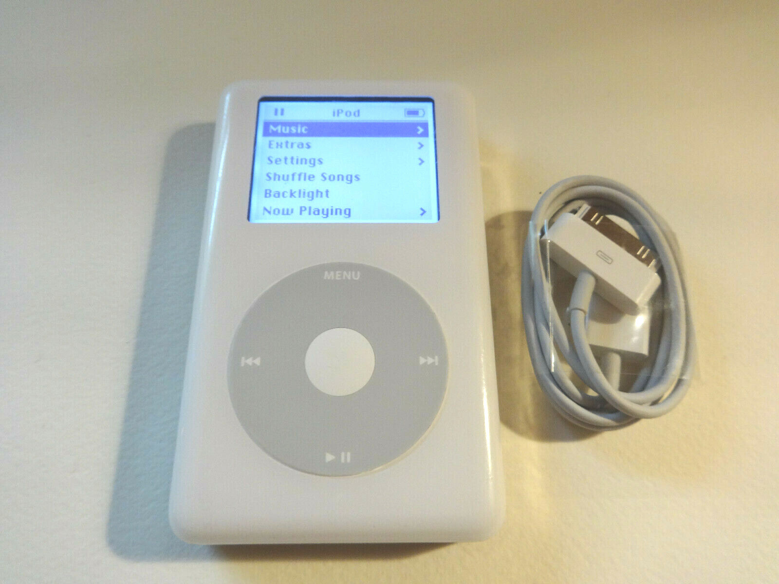 Apple iPod 40GB ホワイト/シルバー APPLE iPOD CLASSIC 4TH GEN. WHITE 40GBNEW BATTERY | eBay