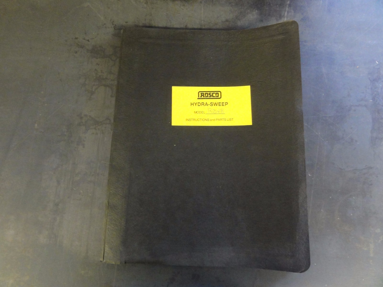 Rosco RB48 Hydrasweep Self-Propelled Road Sweeper Operation Maintenance Parts