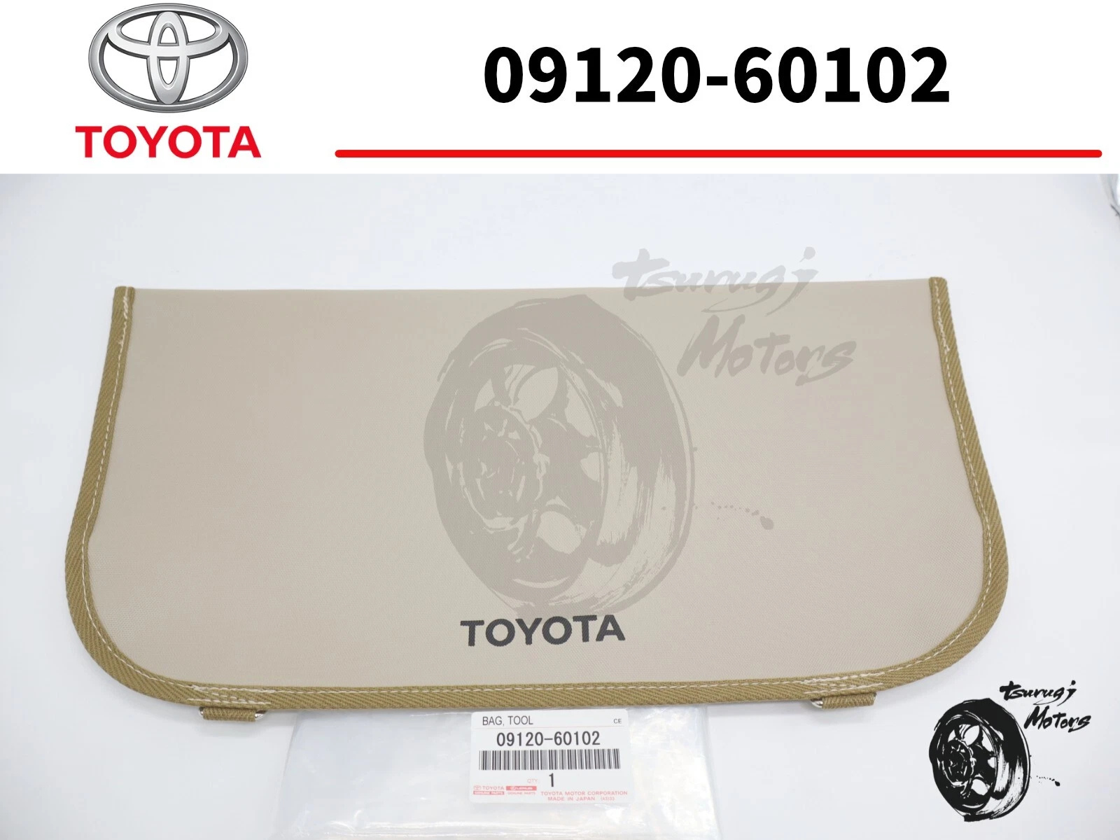TOYOTA ／TASCAN／現品限り TOYOTA GENUINE Tool Bag LAND CRUISER 4 Runner 09120-60102