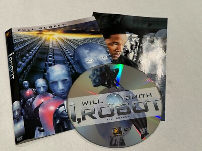 I, Robot (Full Screen Edition) DVD w/ COVER - NO CASE FREE US SHIPPING