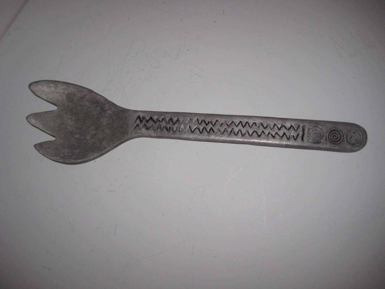 Wilton Armetale Reggae Pattern Serving Spoon & Fork 13