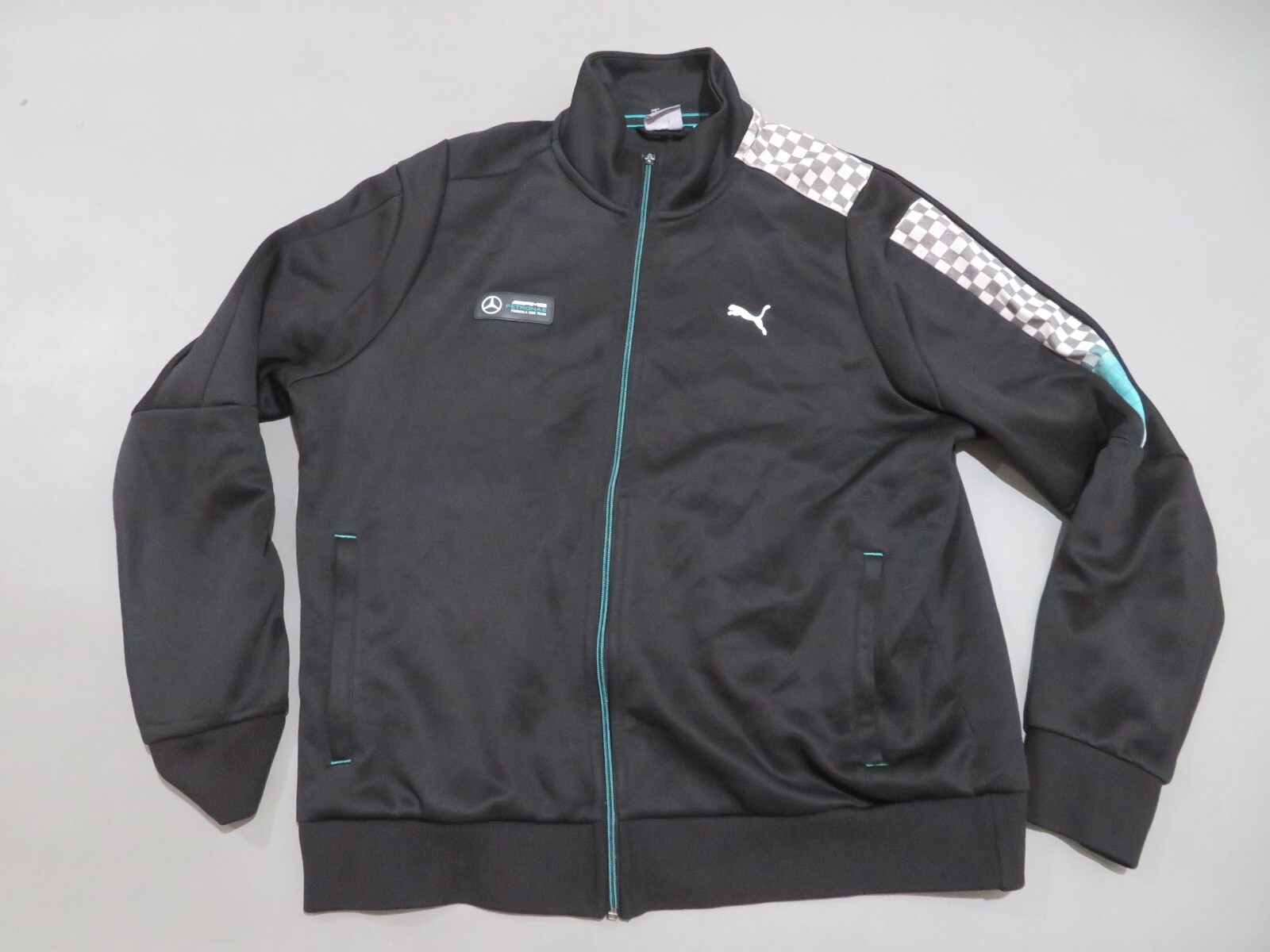 Puma Mercedes AMG Petronas Track Jacket Mens XL Black Full