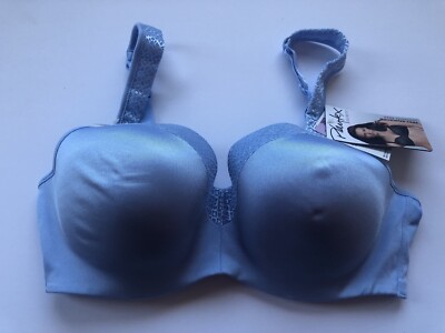 NWT Playtex Secrets BODY REVELATION Underwire Bra 4823  36D Blue