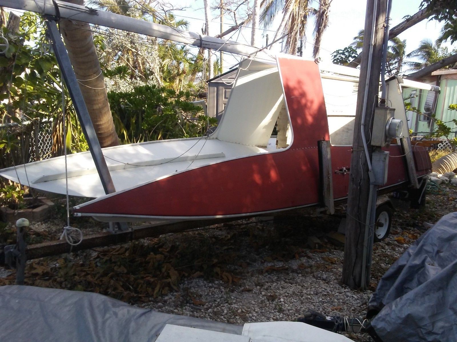 1975 MFG Shark 20' Catamaran Sailboat & Trailer - Florida