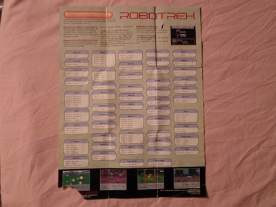 Poster/Manual Only* Robotrek SNES Super Nintendo Instruction Book Enix Chart RPG