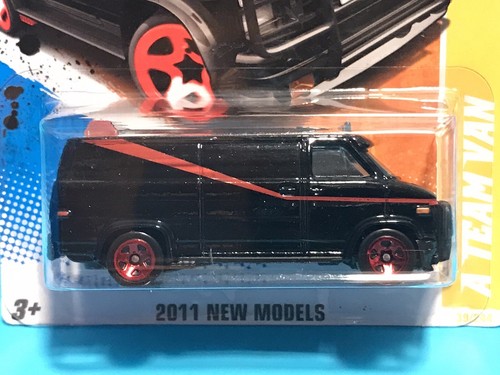 Hot Wheels A Team Black GMC Van 2011 New Models In Pro Case