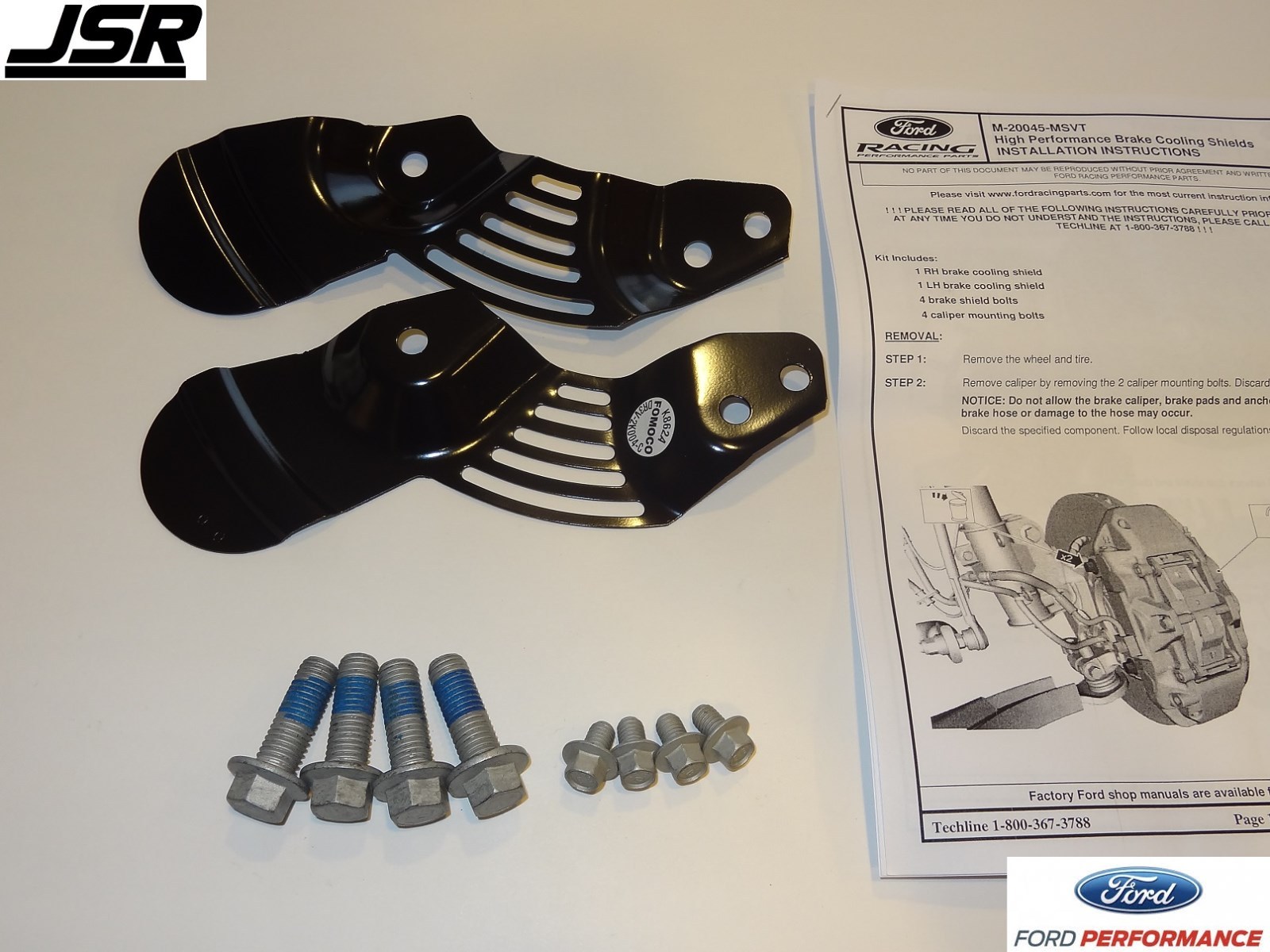 Ford Performance Brake Cooling Shields 05-14 Mustang Ford Performance Brake Cooling Shields 05-14 Mustang
