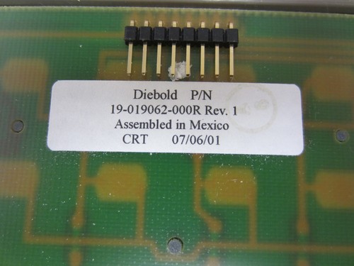 Diebold 19-019062-000R ATM Keyboard With Braille