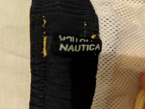 Vintage Nautica Xxl Trunk Swimsuit Yellow