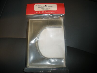 NEW G.L.R. Industries Double Cut Stone Tunnel Portal HO Guage #30106