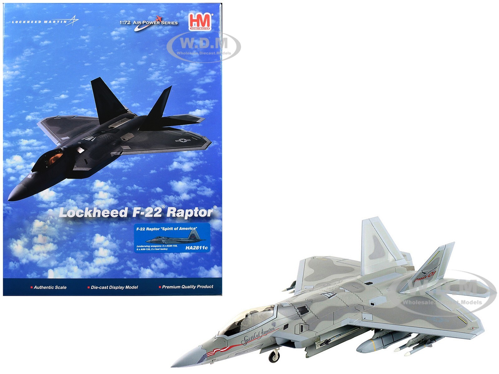 【未使用】HOBBY MASTER HA2804 F-22 RAPTOR F-22 Raptor 