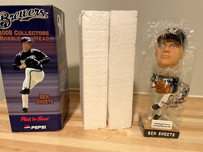 2005 Ben Sheets Navy Blue Variant Milwaukee Brewers Bobblehead SGA Giveaway