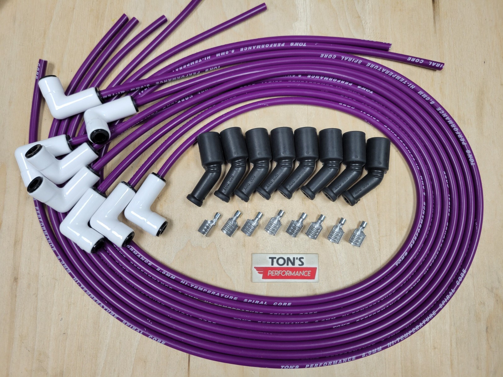 Ton's Universal 90¬∞ Ceramic Boot Spark Plug Wires LS 4.8L