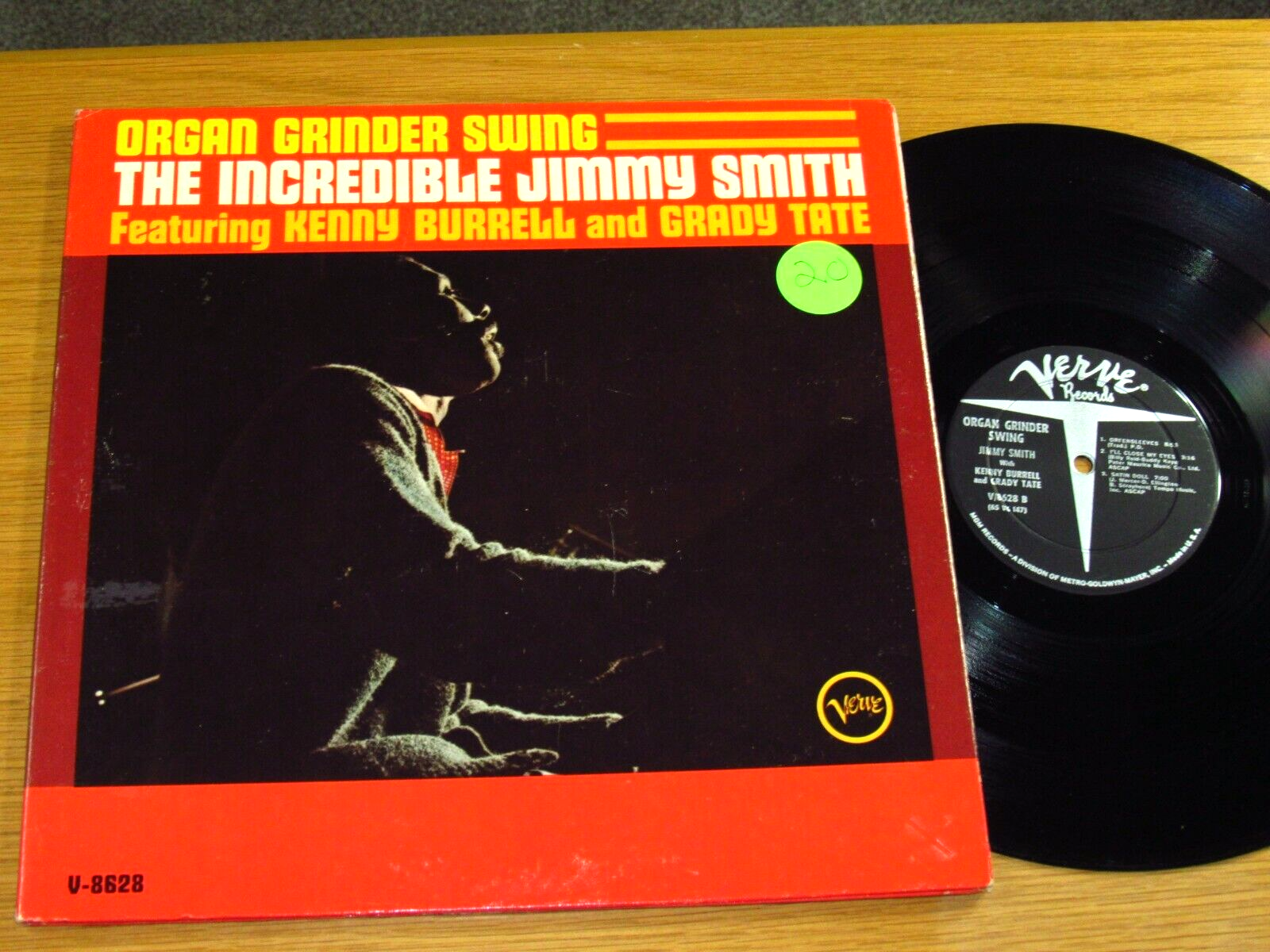 MONO JAZZ LP - JIMMY SMITH - VERVE V-8628 - 
