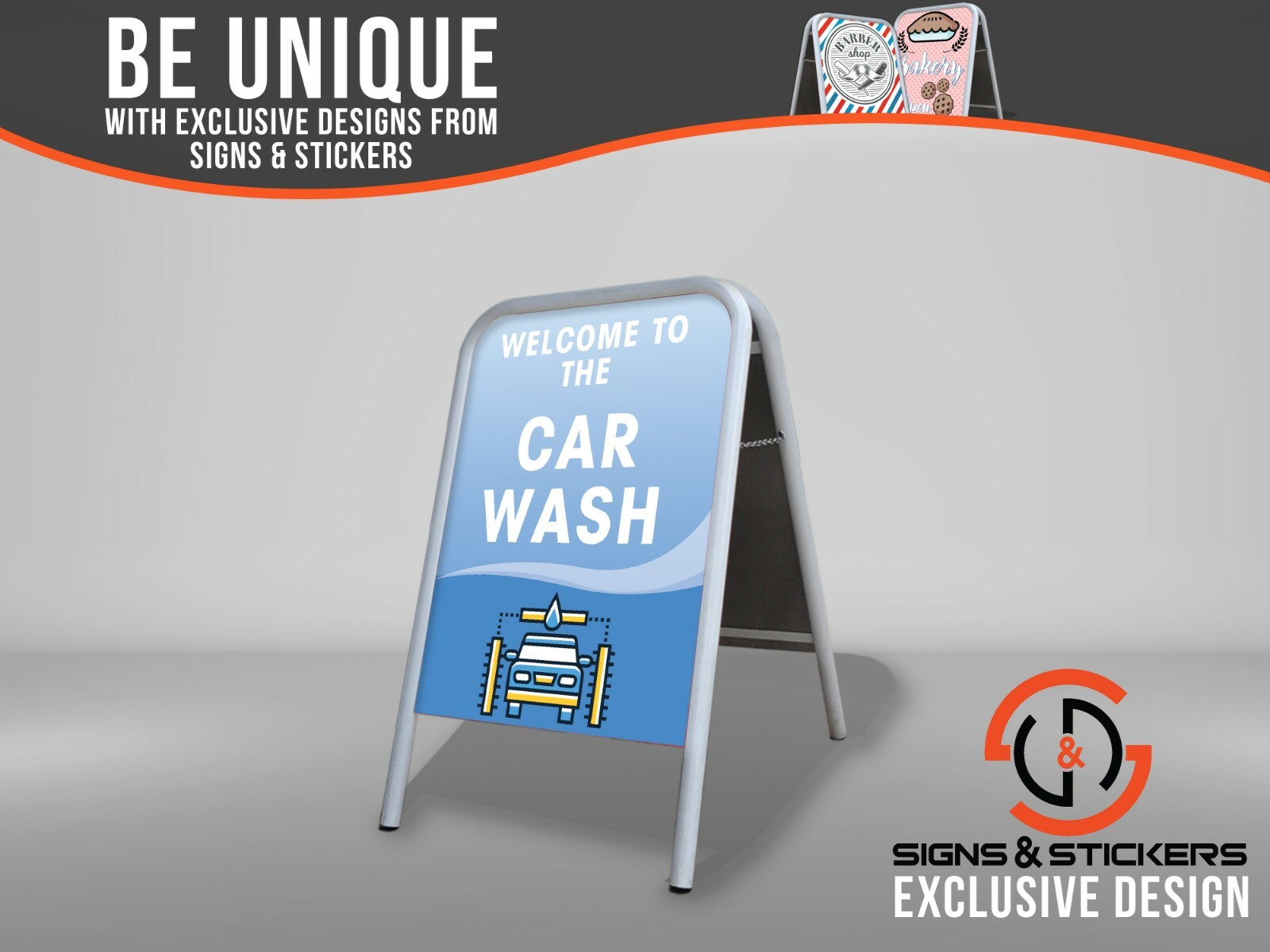 suneducationgroup.com Car Wash PAVEMENT SIGN ADVERTISING Sign Eco swinger A- Board Business, Office &amp; Industrial Supplies Business, Office &amp; Industrial