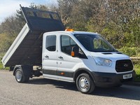 2016 16 FORD TRANSIT 350 RWD LWB DOUBLE CAB TIPPER 2.2 CHAIN DRIVEN NO VAT!!