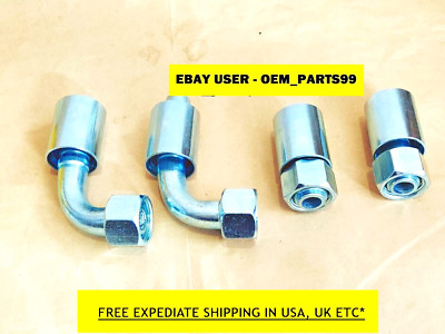 JCB BACKHOE - 3/4'' BSP FEMALE STRT  & ELBOW END FITTING W. O RING,  PACK OF 4PCS