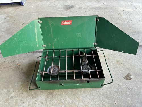 Vintage Coleman 425B Two Burner Camping Stove - No Tank