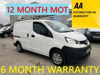 2018 Nissan NV200 1.5 dCi Acenta Van Euro 6 CAR DERIVED VAN Diesel Manual