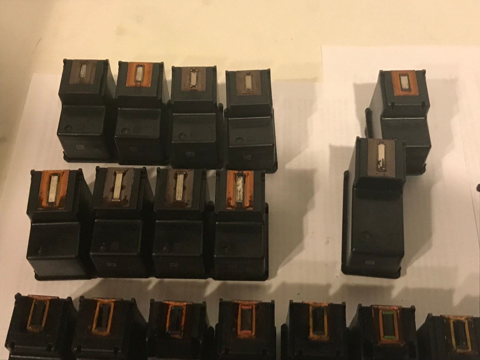 Lot 23 HP 92 93 95 96 97 98  Black & Color Genuine Empty Ink Cartridges