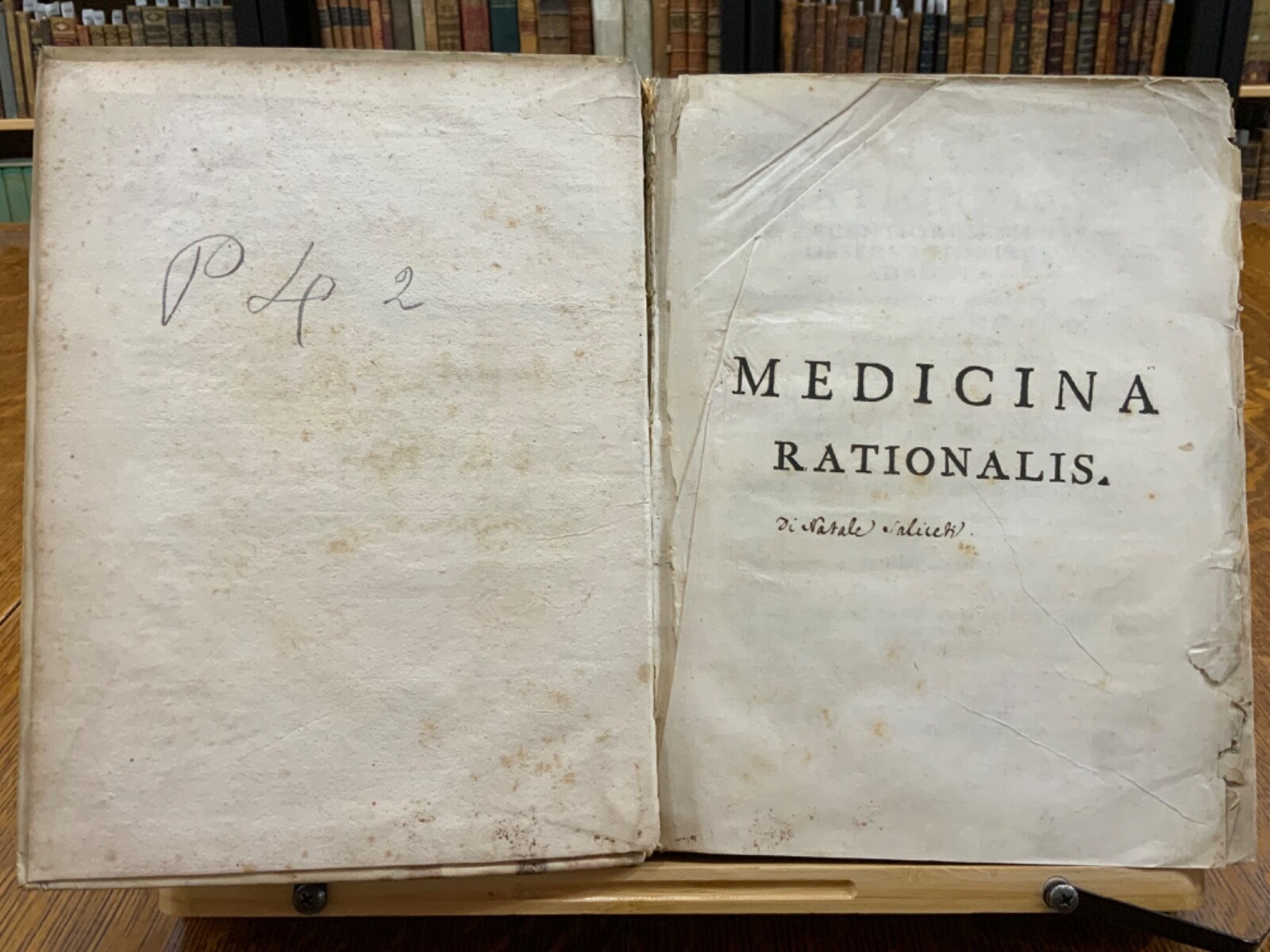 1737 Medicina Rationalis ad Recentiorum (Cremona) Paulo Valcarengo, 1st Edition