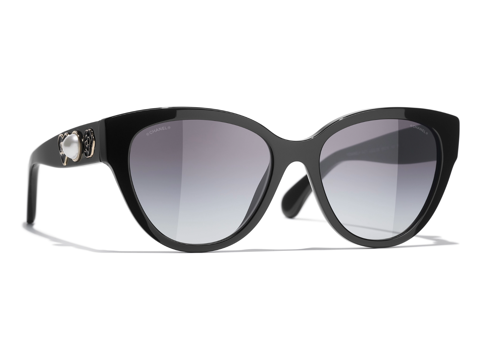 Chanel 5477-A C622/S6 Women's Black / Grey Gradient Sunglasses 56