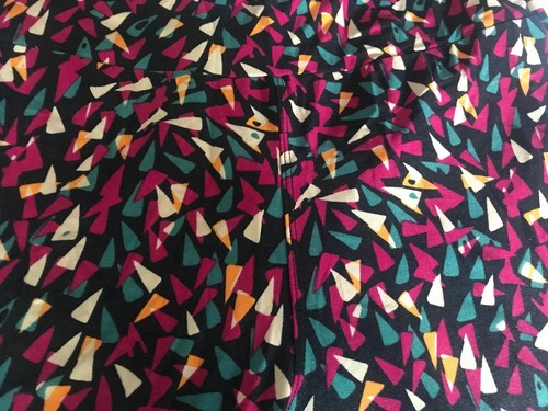 Lularoe TC Tall Curvy Leggings Solid Black Candy Corns Purple HTF Unicorn ??