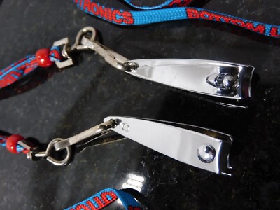 (2)  Angler Fisherman Fishing Line Cutter Clipper with Lanyard