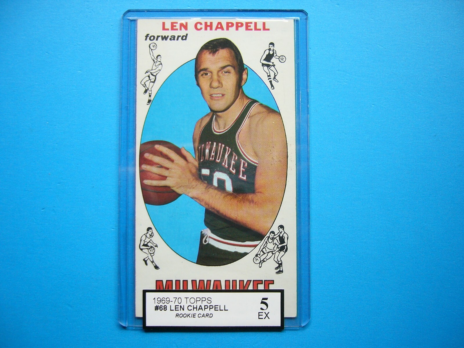 1969/70 TOPPS NBA BASKETBALL CARD #68 LEN CHAPPELL ROOKIE