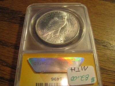 1922 D Peace Dollar  MS 63  ANACS Graded    Lot# PD QQ