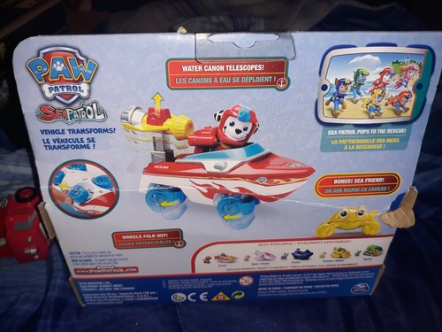 Paw Patrol Sea Patrol- Marshall's Transforming Sea Patrol Vehicle w/ Sea Friend
