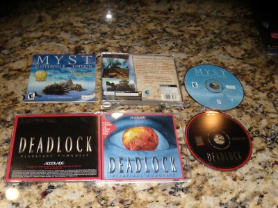 2 PC Games: Deadlock Planetary Conquest and Myst Masterpiece Edition 