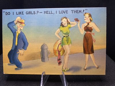 POSTCARD: I Love Beautiful Girls M8