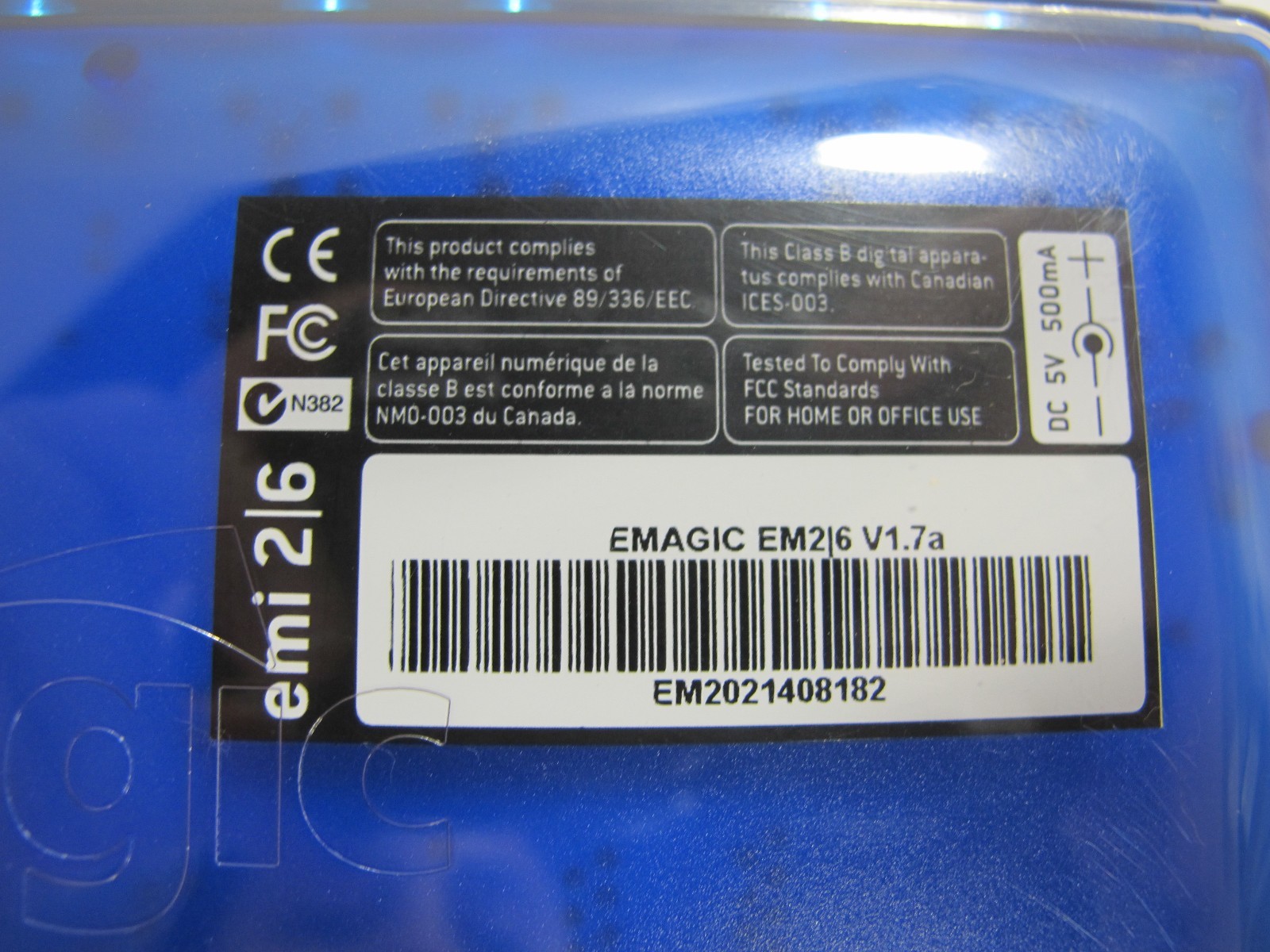 Emagic EMI 2/6 V1.7a - USB Audio Interface Multichannel *WITH CASE*