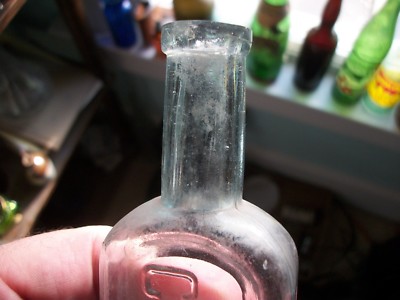 PITCHER'S BABY BRAND CASTORIA AQUA MOLD BLOWN CHILDREN'S MEDICINE FREE SHIPPING