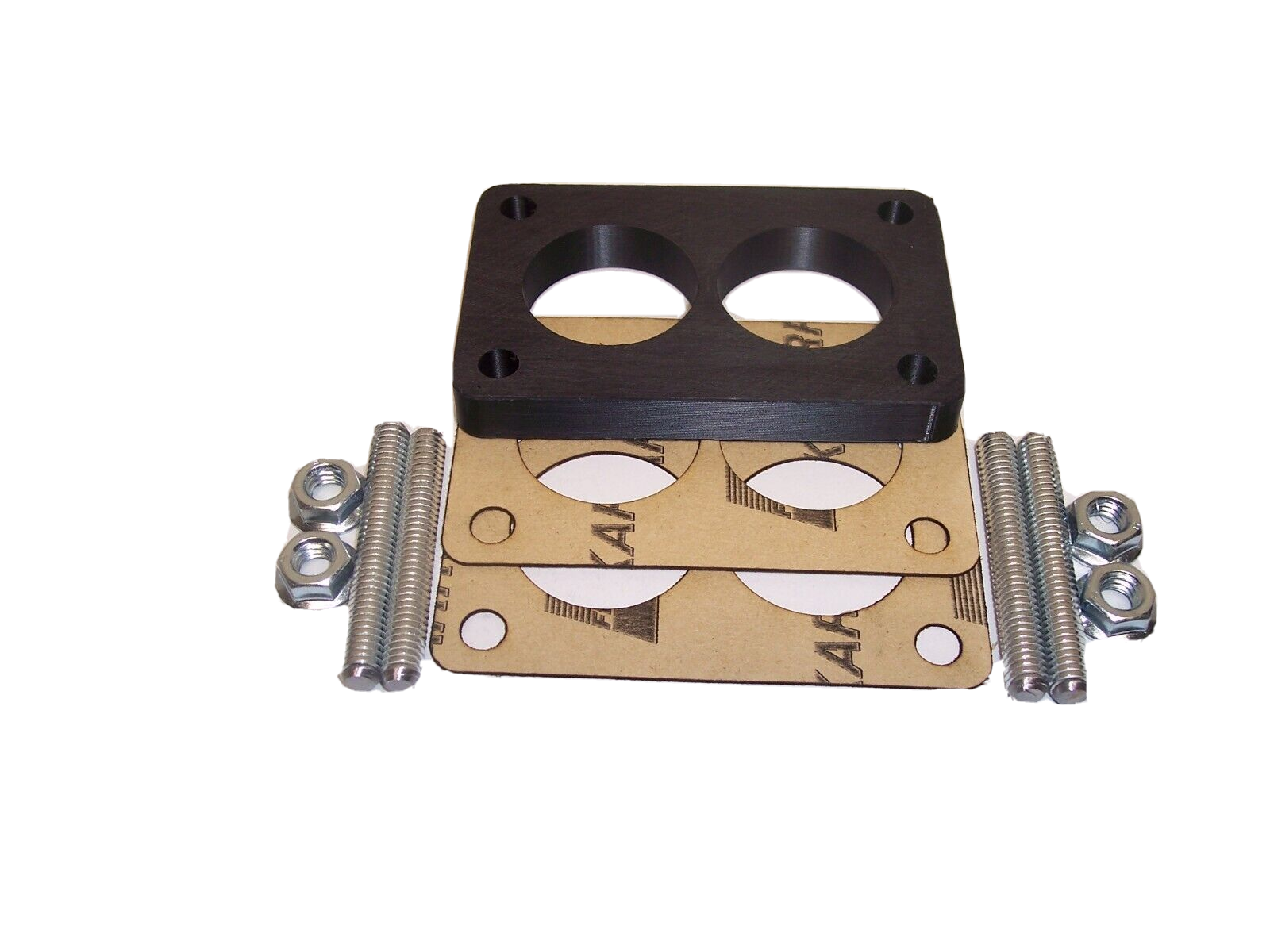 Carburetor spacer .5" Fits GM Chevy Rochester 2G SMALL BORE Carbon fiber pc