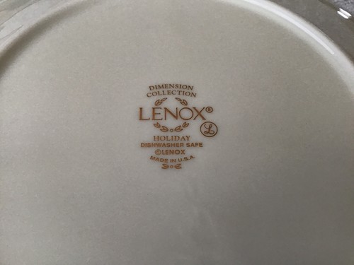 Lenox ~ Dimension Collection ~ Holiday Dessert Plates 6