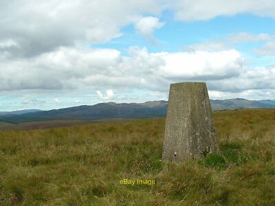 Photo 6x4 Windy Hill (trig point) St Colmac Triangulation pillar on the s c2008