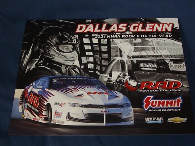 2022 DALLAS GLENN RAD TORQUE SYSTEMS CHEVY CAMARO PRO STOCK NHRA POSTCARD