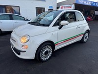 2013 FIAT 500 LOUNGE ONLY 63250 MILES WHITE £35 ROAD TAX LOW INSURANCE
