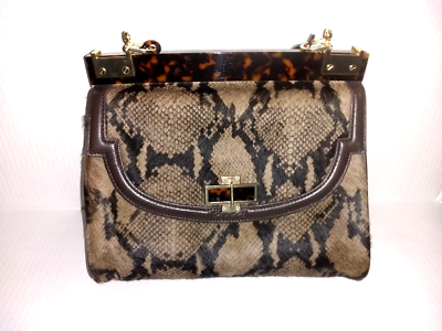Tory Burch Robinson Brogue Shoulder Bag Purse Tortoise Chain | eBay
