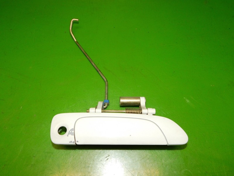 01-05 Civic OEM passenger right front exterior door handle white sedan
