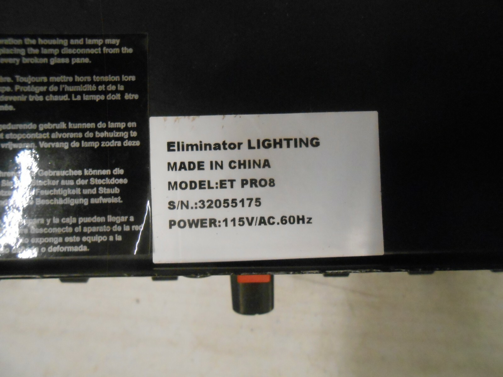 Eliminator Lighting Controller ET Pro 8 Stage Light Accessory