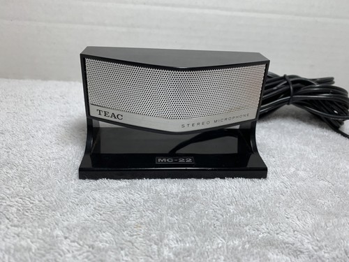 Vintage TEAC MC-22 Stereo Dynamic Microphone in Original Box Made in Japan
