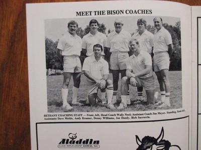 1983 Bethany College Football Game  Program(w/WALLY  NEEL/TOM REDDY/STEVE ADAMS)