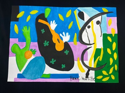 Henri Matisse DRAWING on paper (Handmade) signed and stamped