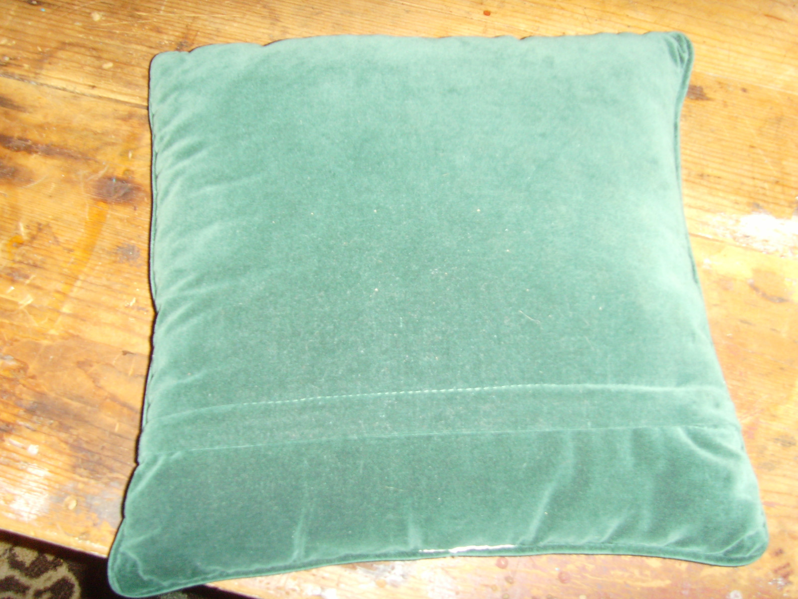 Needlepoint throw pillow hummingbird pink purple flowers floral garden chic GUC